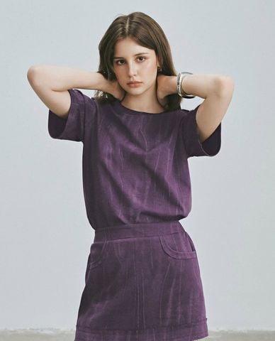  DEZUS - Áo thun nữ cổ tròn tay ngắn Susan 