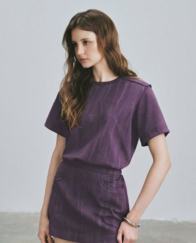  DEZUS - Áo thun nữ cổ tròn tay ngắn Susan 