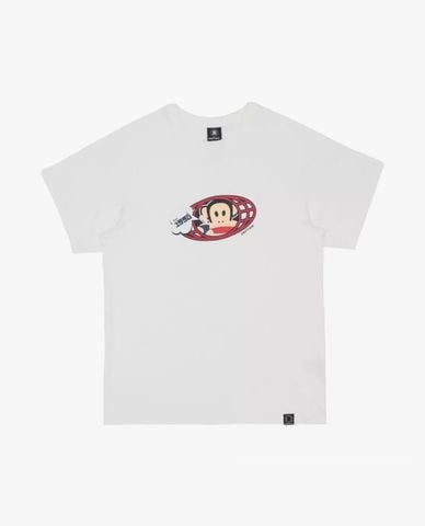  PAUL FRANK - Áo thun unisex cổ tròn tay ngắn in họa tiết 