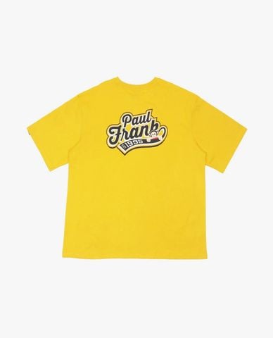  PAUL FRANK - Áo thun unisex cổ tròn tay ngắn in chữ 