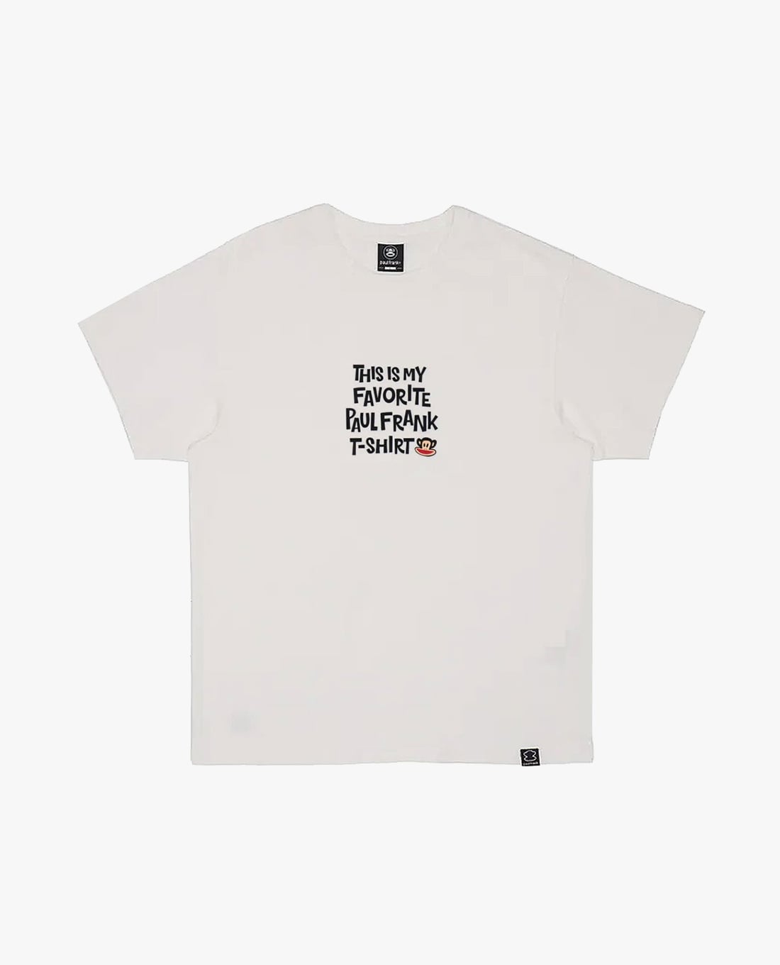PAUL FRANK - Áo thun unisex cổ tròn tay ngắn in chữ
