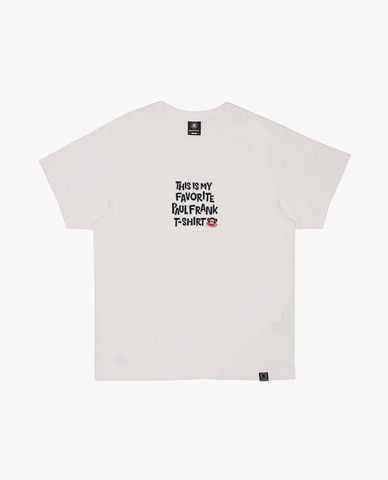  PAUL FRANK - Áo thun unisex cổ tròn tay ngắn in chữ 