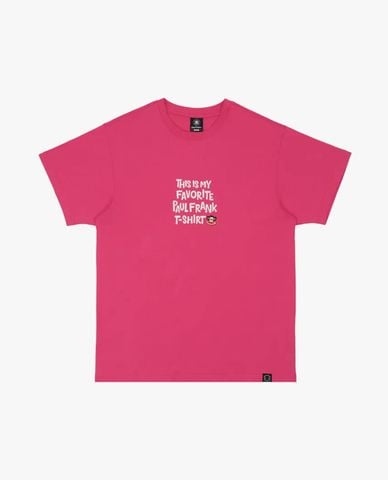  PAUL FRANK - Áo thun unisex cổ tròn tay ngắn in chữ 