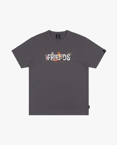  PAUL FRANK - Áo thun unisex cổ tròn tay ngắn in hình 