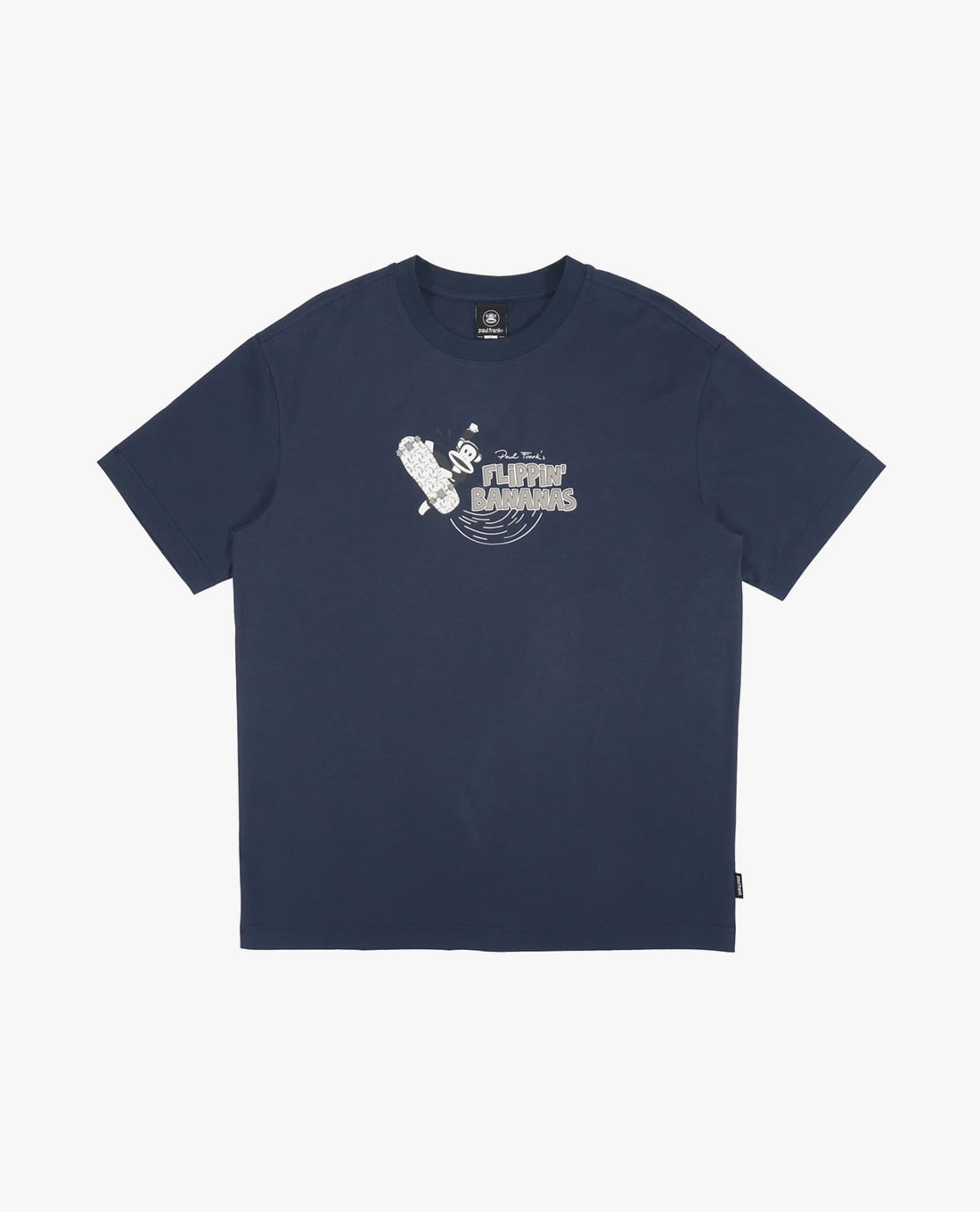 PAUL FRANK - Áo thun unisex cổ tròn tay ngắn in họa tiết