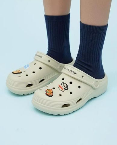  PAUL FRANK - Giày clog unisex phối sticker 