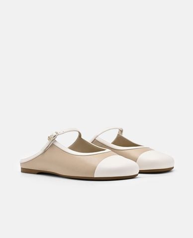  PEDRO - Giày mules nữ đế bệt mũi tròn 