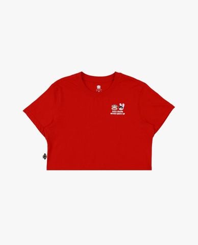  PAUL FRANK - Áo croptop nữ cổ tròn tay ngắn in hình 