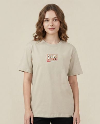  PAUL FRANK - Áo thun unisex cổ tròn tay ngắn in họa tiết 