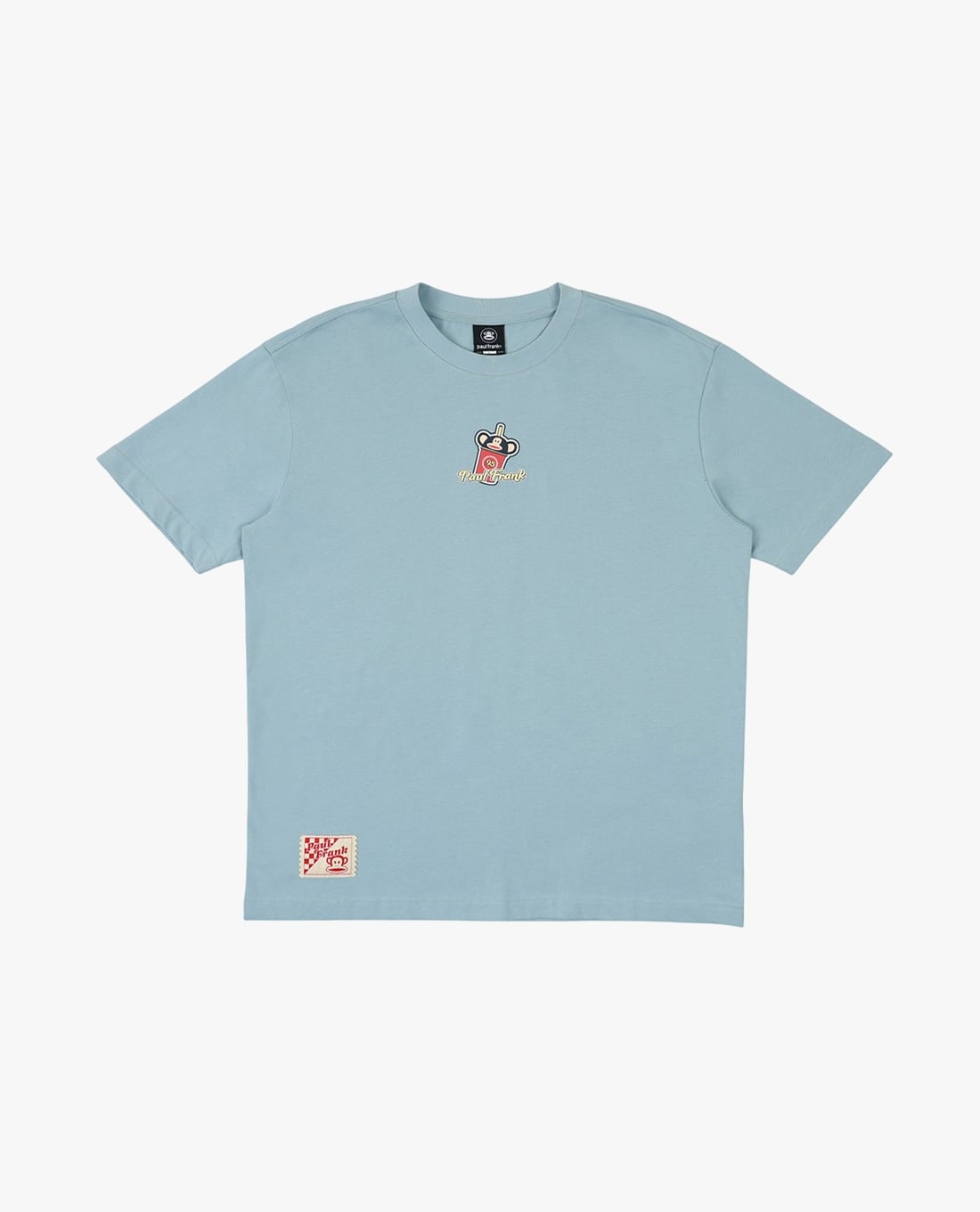 PAUL FRANK - Áo thun unisex cổ tròn tay ngắn thêu logo