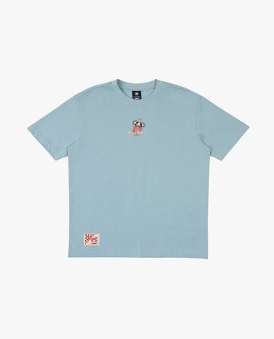  PAUL FRANK - Áo thun unisex cổ tròn tay ngắn thêu logo 
