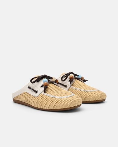  PEDRO - Giày mules nữ đế bệt mũi tròn Dee 