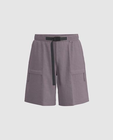  URBAN REVIVO - Quần short nam ngang gối lưng thun Leisure 