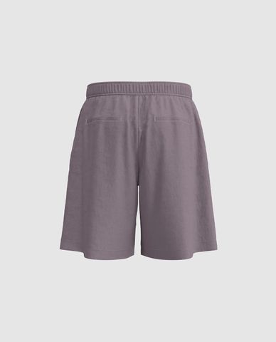  URBAN REVIVO - Quần short nam ngang gối lưng thun Leisure 