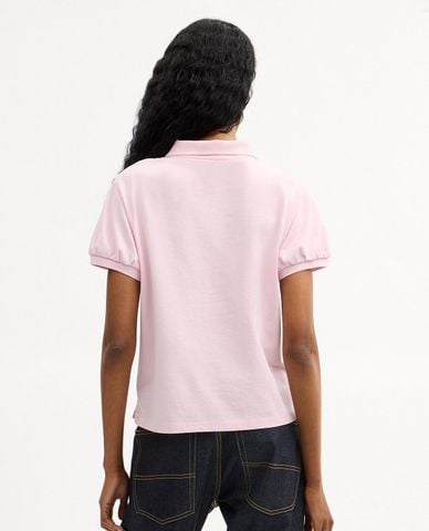  COACH - Áo polo nữ cổ bẻ tay ngắn thêu logo 