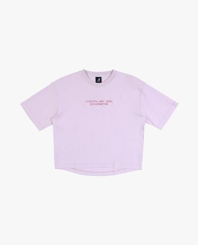  KANGOL - Áo thun unisex cổ tròn tay ngắn họa tiết chữ 