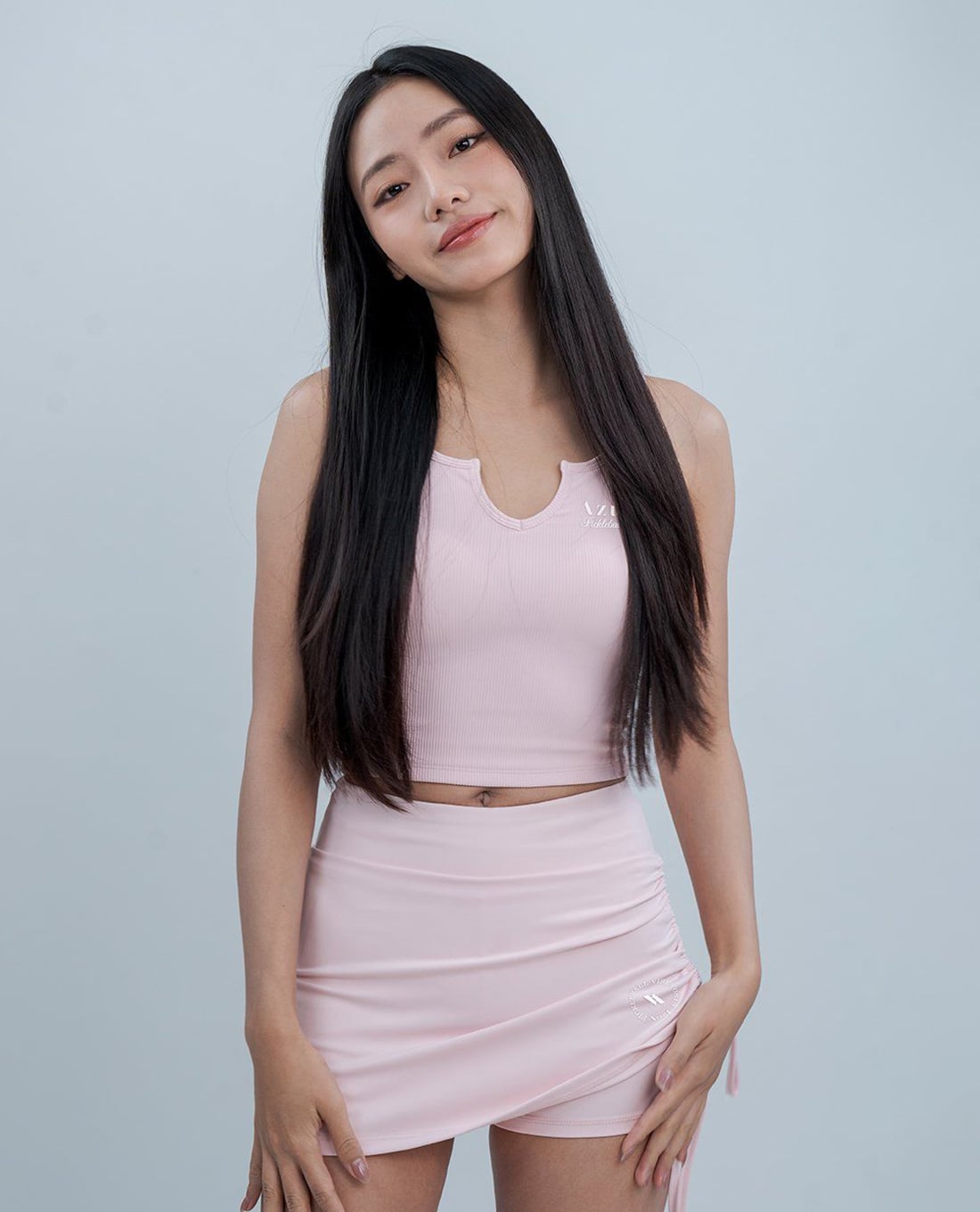 AZURA - Áo croptop nữ cổ khoét phom ôm