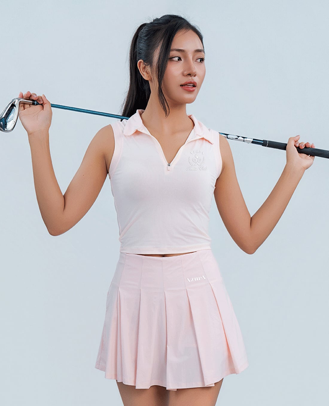 AZURA - Set đồ tập tennis pickleball nữ sát nách Lumie