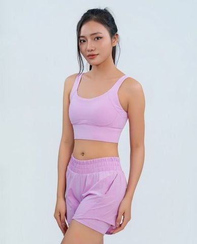  AZURA - Quần short chạy bộ nữ lưng thun Cloud 