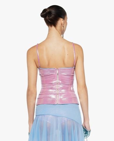  FANCì CLUB - Áo hai dây nữ xếp lớp phối nơ Candice 