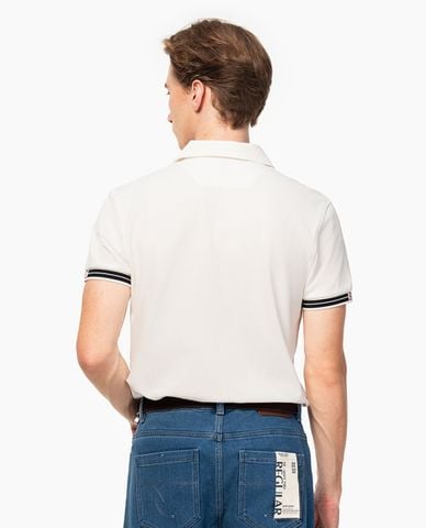  BEVERLY HILLS POLO CLUB - Áo polo nam cổ bẻ tay ngắn viền sọc 