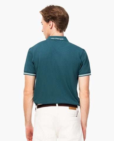  BEVERLY HILLS POLO CLUB - Áo polo nam cổ bẻ tay ngắn phối viền 