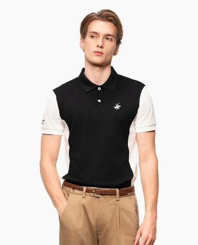  BEVERLY HILLS POLO CLUB - Áo polo nam cổ bẻ tay ngắn phối màu 