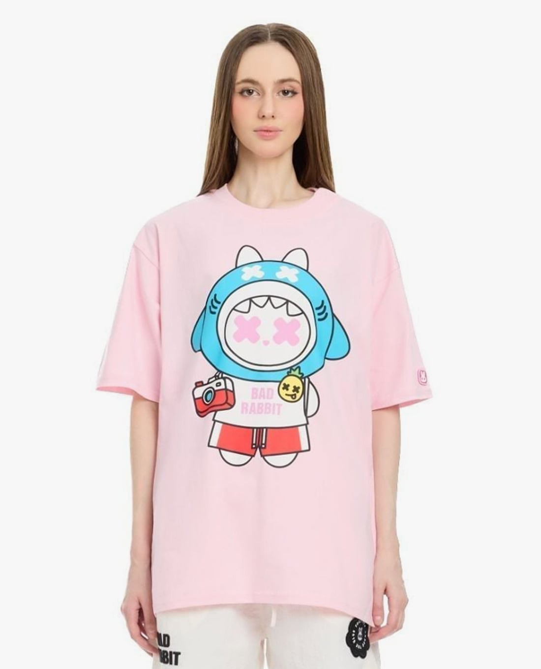 BAD RABBIT CLUB - Áo thun unisex cổ tròn tay ngắn Festive Rabbit