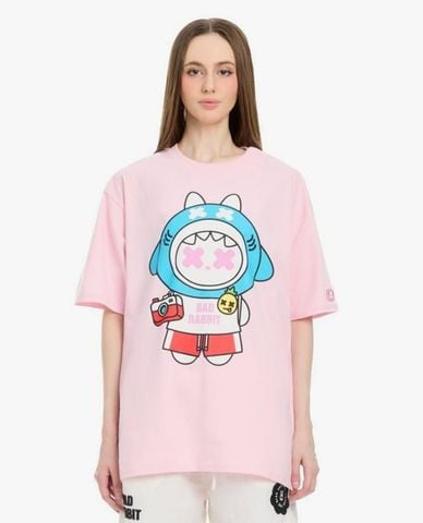  BAD RABBIT CLUB - Áo thun unisex cổ tròn tay ngắn Festive Rabbit 