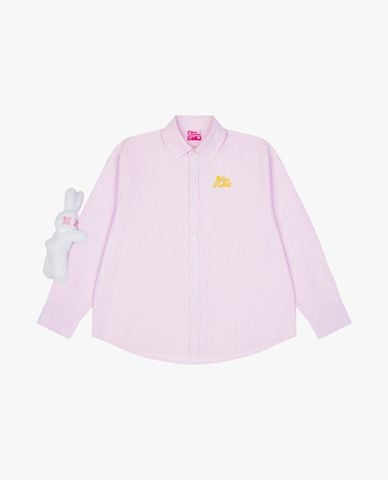  BAD RABBIT CLUB - Áo sơ mi unisex tay dài kẻ sọc Fruity Rabbit 