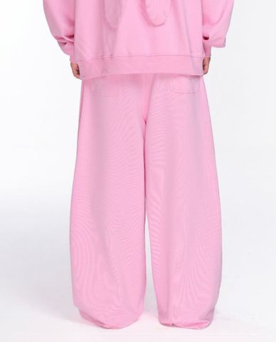  BAD RABBIT CLUB - Quần dài unisex ống rộng Pinkie Rabbit 
