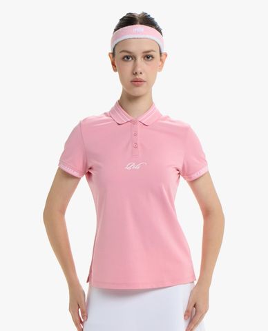  PILI - Áo polo nữ cổ bẻ tay ngắn phối viền 