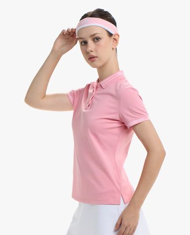  PILI - Áo polo nữ cổ bẻ tay ngắn phối viền 
