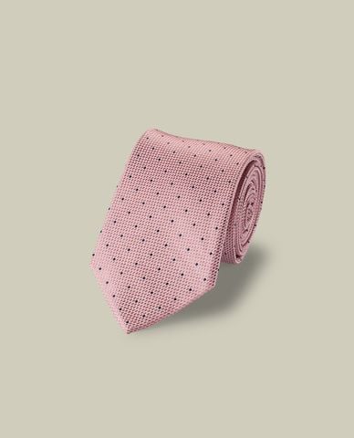  CHARLES TYRWHITT - Cà vạt nam lụa sang trọng Stain Resistant Spot 