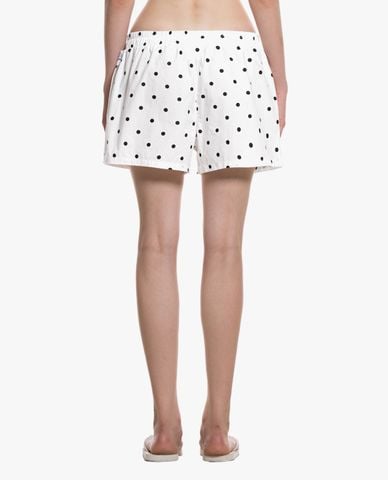  STRESSMAMA - Quần short unisex ống rộng chấm bi Pajama 