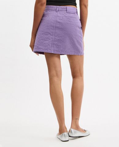  COACH - Chân váy denim mini Signature 