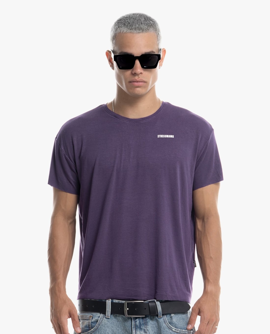 STRESSMAMA - Áo thun unisex cổ tròn tay ngắn Hôtel Mama Logo