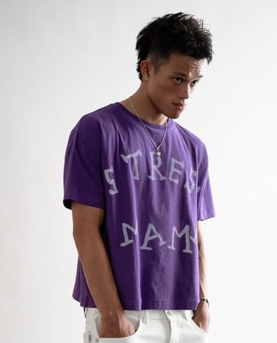  STRESSMAMA - Áo thun unisex cổ tròn tay ngắn Crayon 