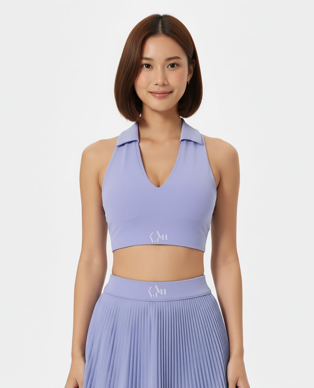 AZURA - Áo bra thể thao nữ cổ V dáng ôm