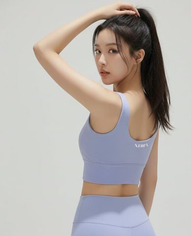  AZURA - Áo bra thể thao nữ bản to cổ tròn 