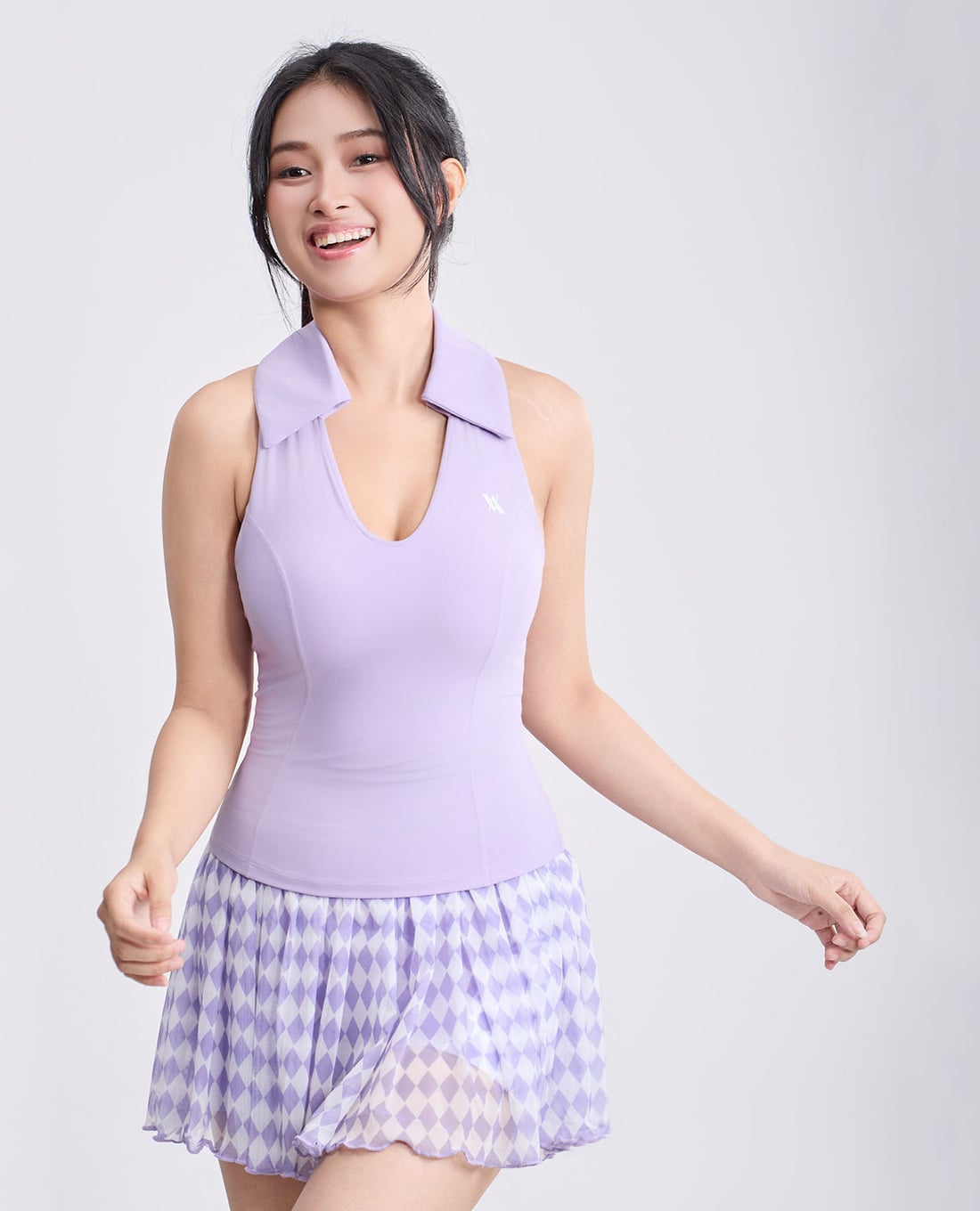 AZURA - Áo ba lỗ thể thao nữ cổ V Elora