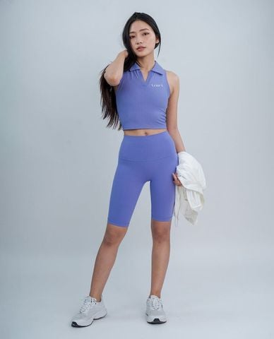  AZURA - Quần short biker thể thao nữ lưng cao 