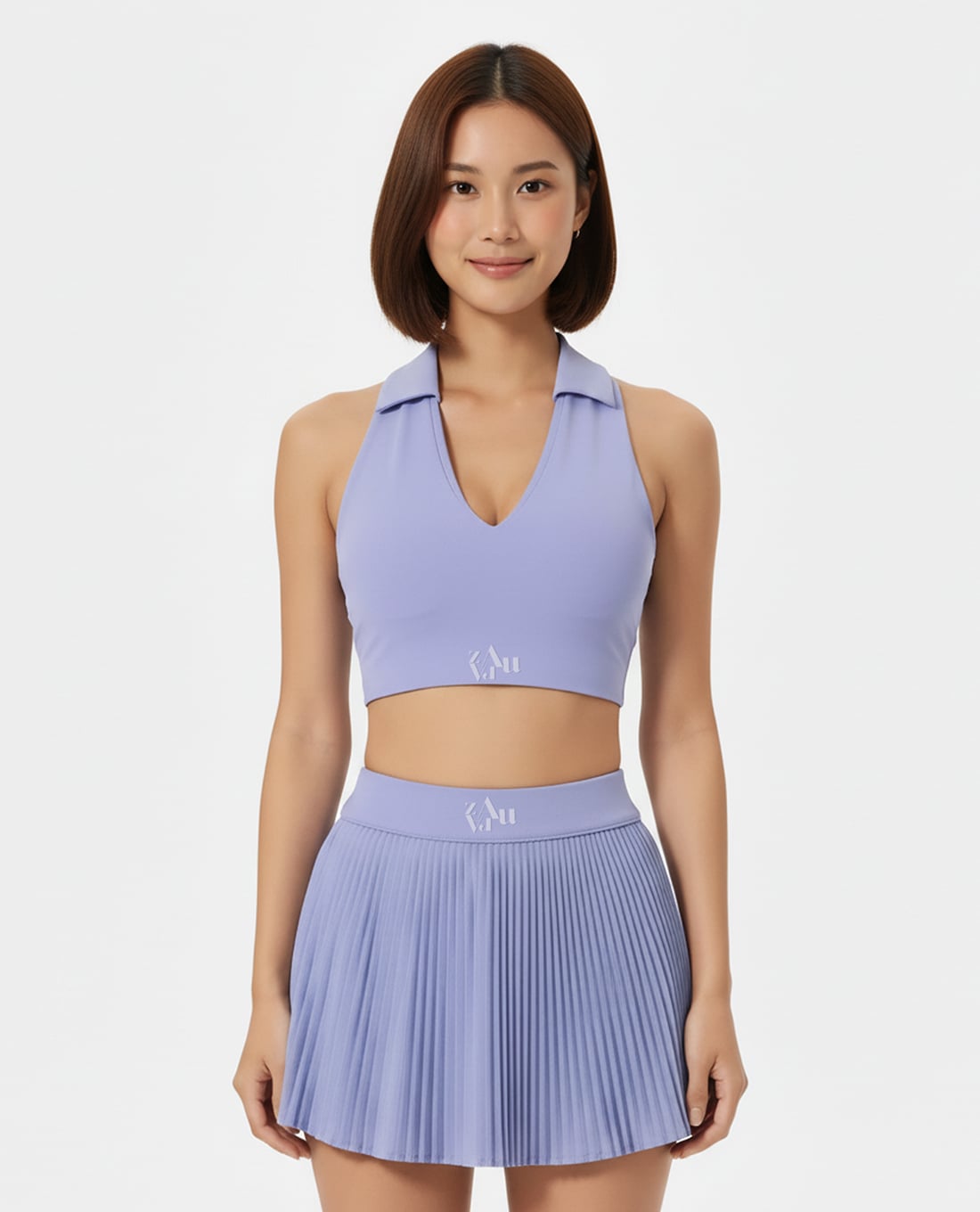 AZURA - Set đồ tập tennis pickleball nữ cổ V Aura