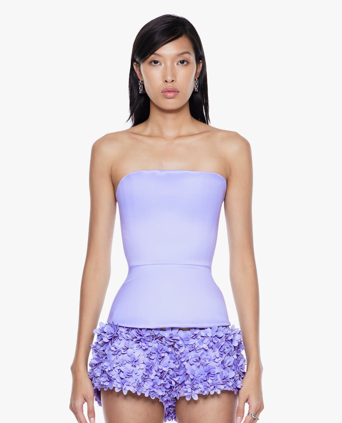 FANCì CLUB - Áo corset nữ phối dây đai Trace Satin