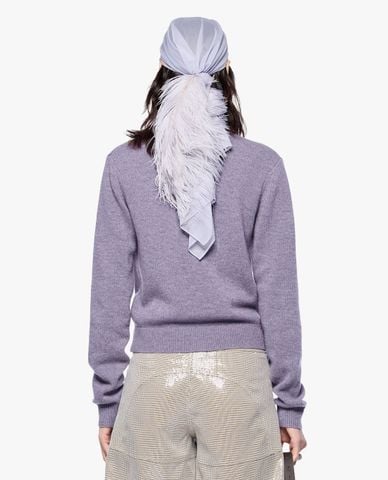  FANCì CLUB - Áo khoác cardigan nữ cổ V đính hạt Strip Down 