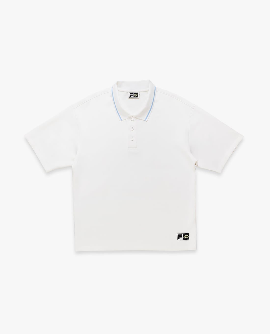 FILA - Áo polo unisex cổ bẻ tay ngắn Fila x Sea Artist