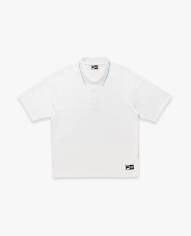  FILA - Áo polo unisex cổ bẻ tay ngắn Fila x Sea Artist 