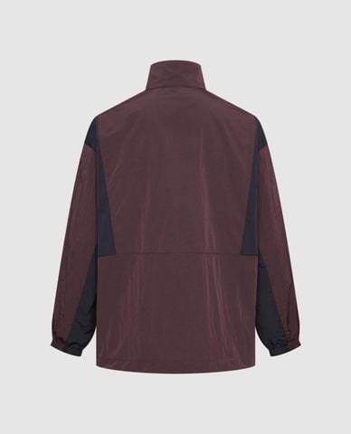  URBAN REVIVO - Áo khoác gió nam cổ trụ phối khóa zip 