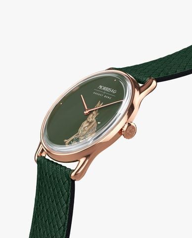  AUGUST BERG - Đồng hồ unisex Morris & Co Forest Hare Fennel 38mm 