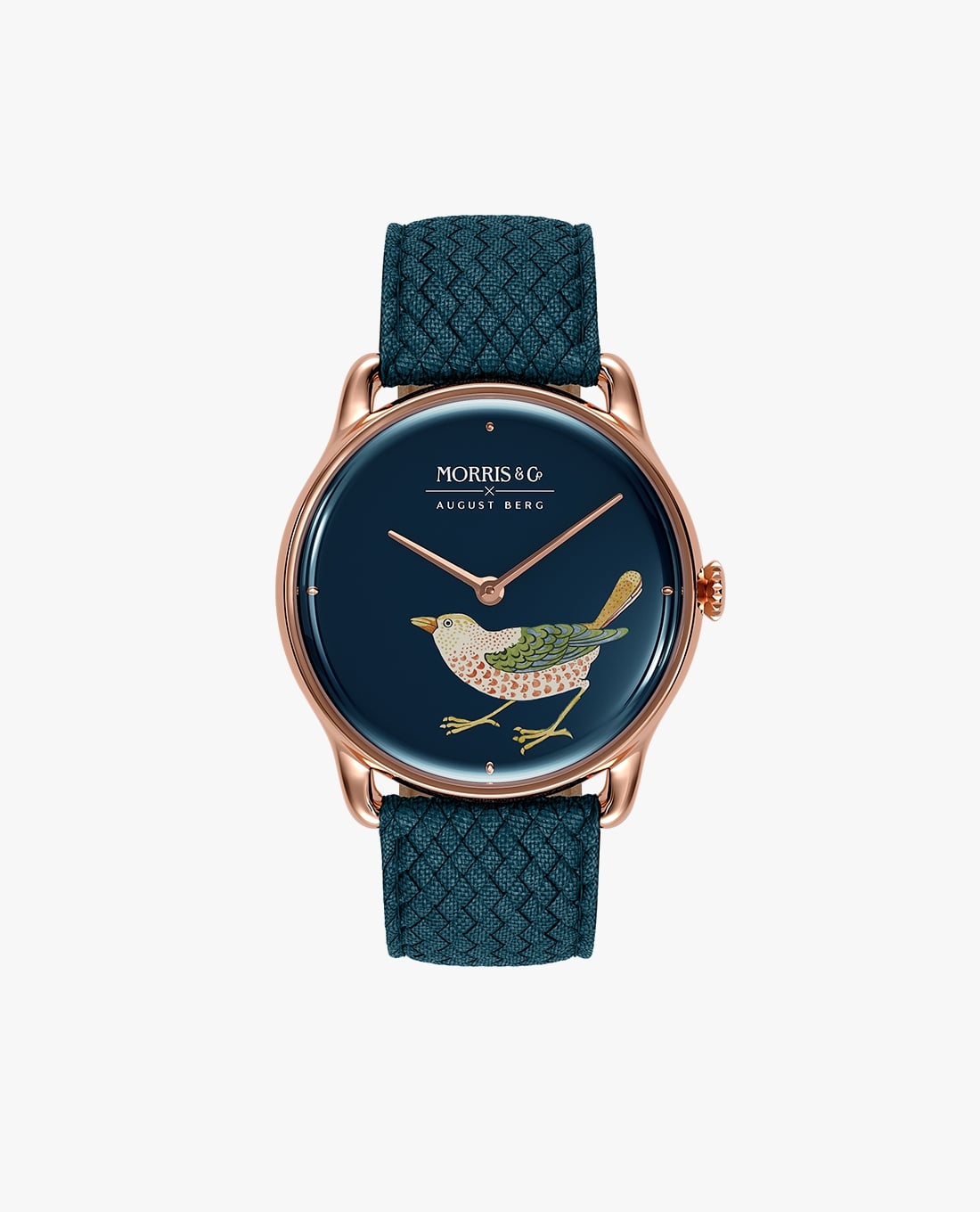 AUGUST BERG - Đồng hồ unisex Strawberry Bird Indigo 38mm